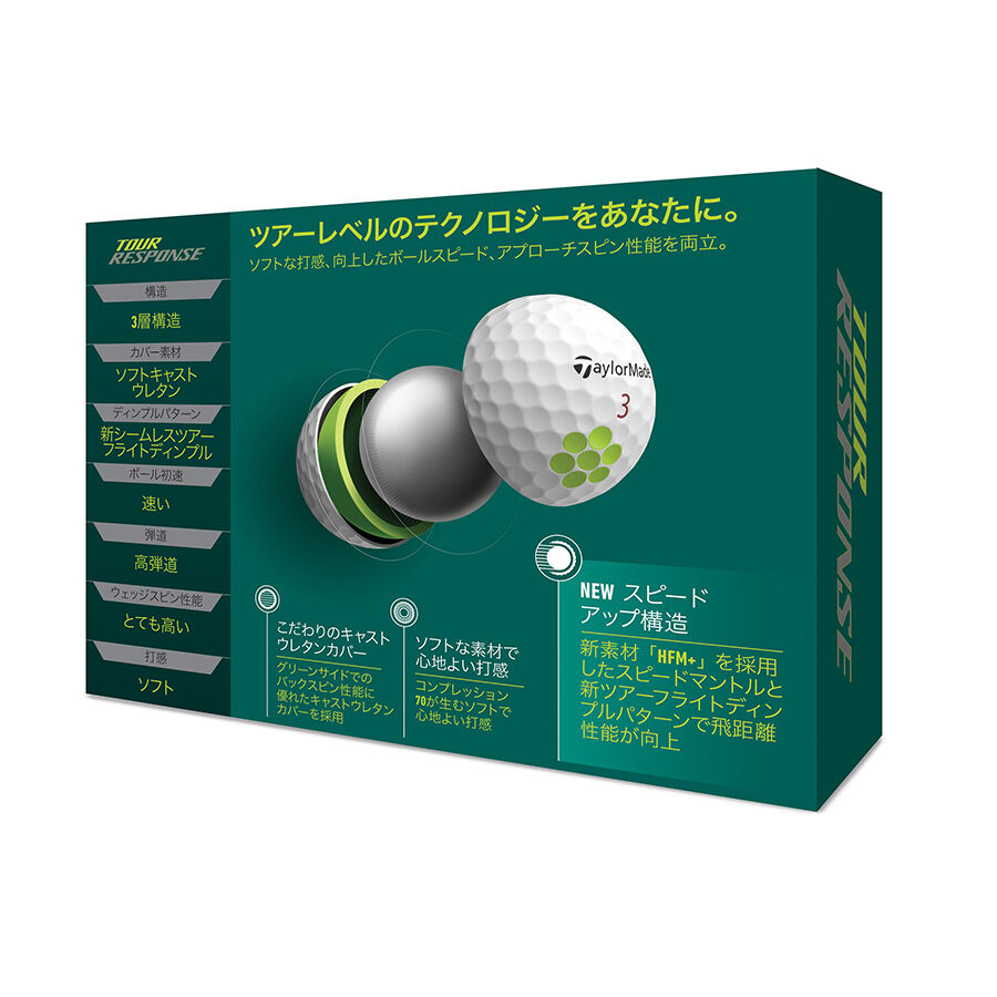 ツアーレスポンス ボール 22 Tour Response Ball 22 Taylormade Golf テーラーメイド ゴルフ 公式サイト