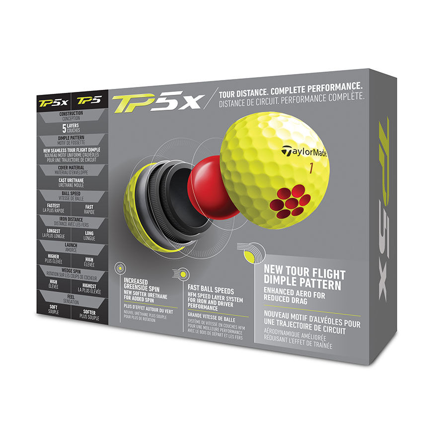 New TP5x イエロー ボール | New TP5x Ball Yellow | TaylorMade Golf 
