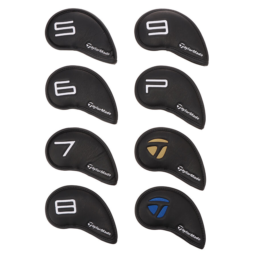 アイアンカバー 着脱らくらく 10個セット 付ける Taylormade M6 黒*黒
