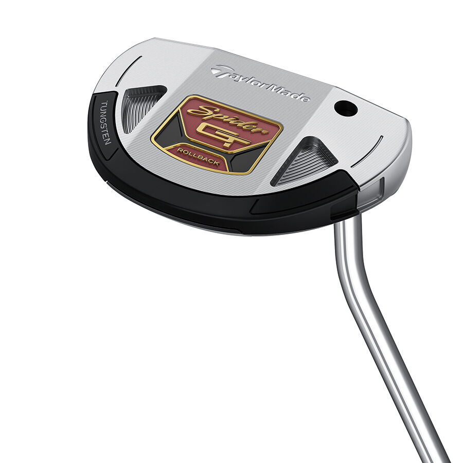 スパイダー GT ロールバック シルバー/ブラック シングルベンド パター | Spider GT ROLLBACK Silver/Black  Single Bend Putter | TaylorMade Golf | テーラーメイド ゴルフ公式サイト