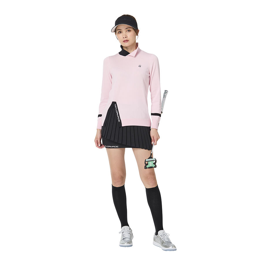ウィメンズ】アシンメトリーモックセーター｜APPAREL | TaylorMade Golf | テーラーメイド ゴルフ公式サイト