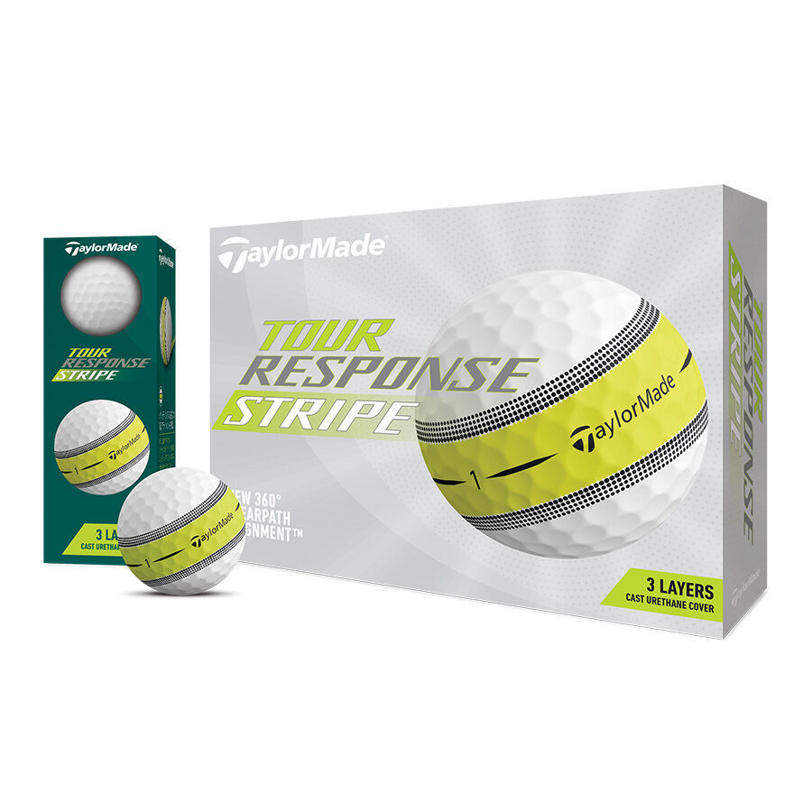 Amazon.co.jp: テーラーメイド ツアーレスポンス ゴルフボール ストライプ マルチカラー TaylorMade Tour Response  Stripe 2023モデル ２ダース オリジナルウッドティ : スポーツ＆アウトドア
