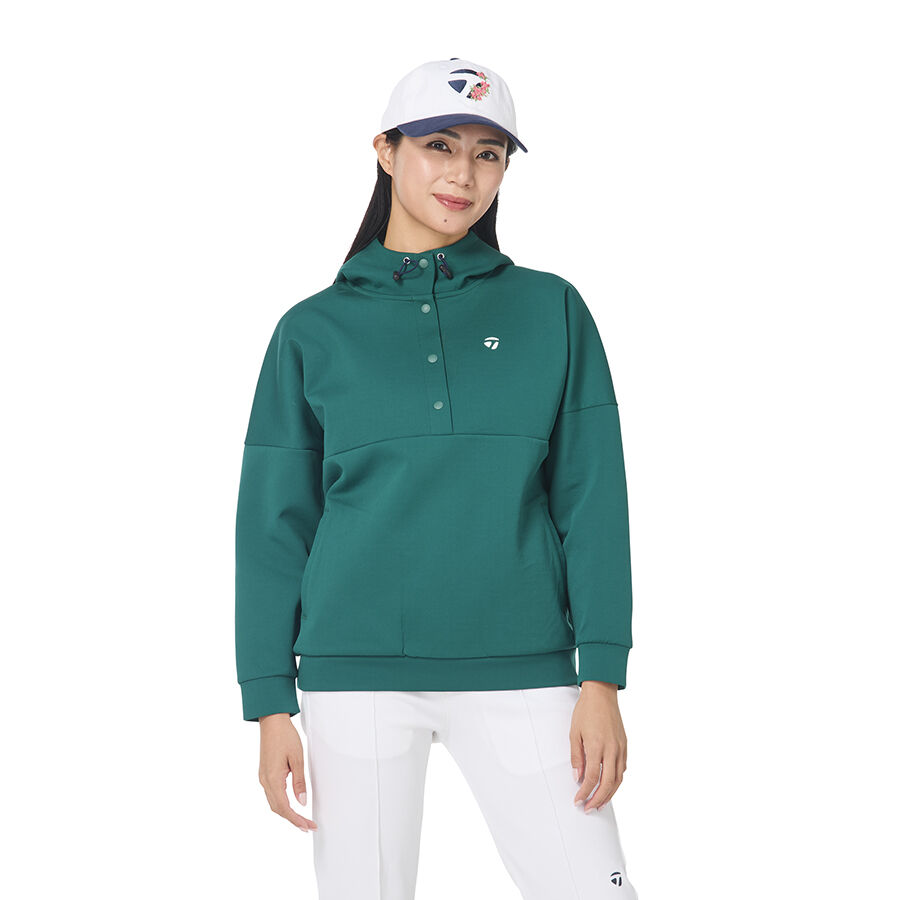 上品な ウィメンズ】スウェットボタン フーディ｜APPAREL | TaylorMade レディースウェア