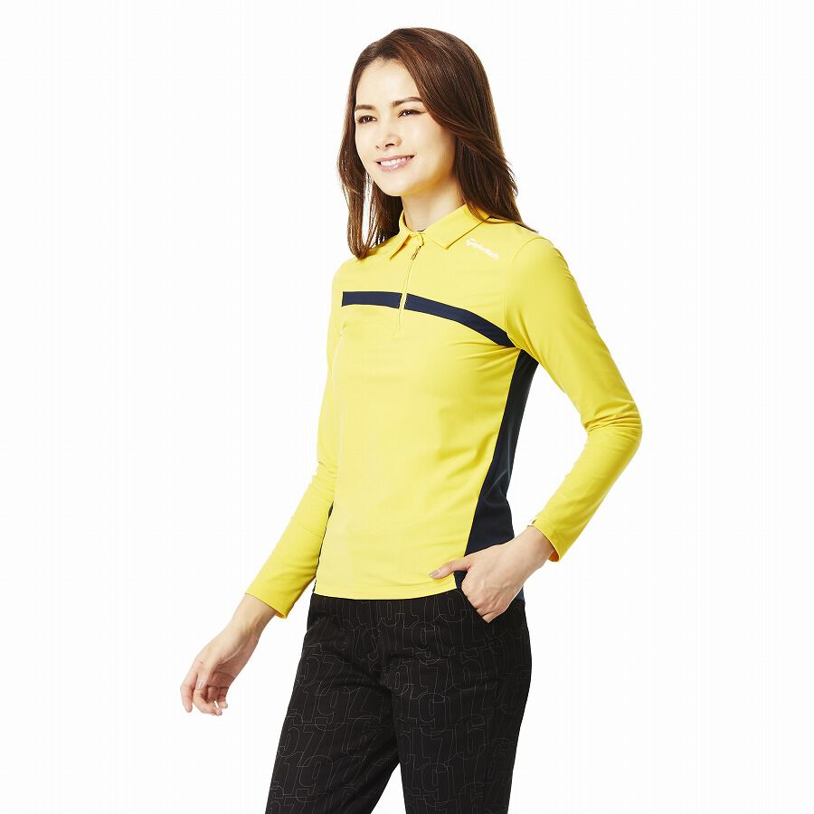 Taylormade Golf - APPAREL - ブラッシュドL/Sハーフジップポロ