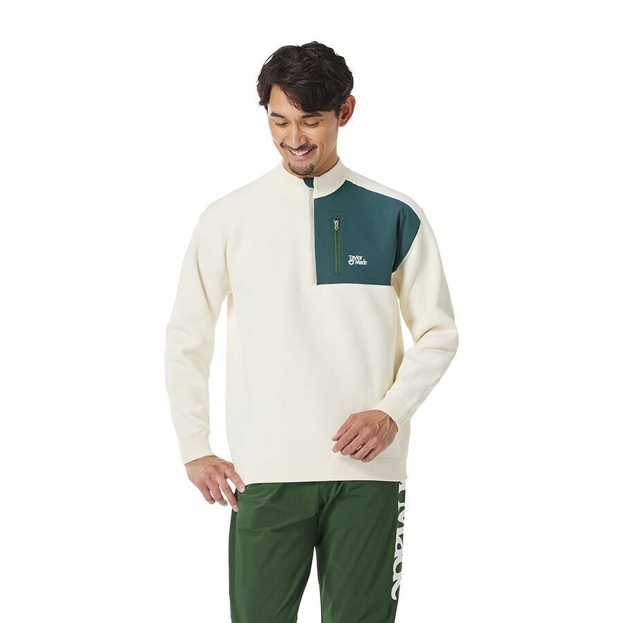 90321 PGA TOUR ハーフジップセーター　グレー　L 90321 PGA TOUR ハーフジップセーター グレー L 90321 PGA TOUR