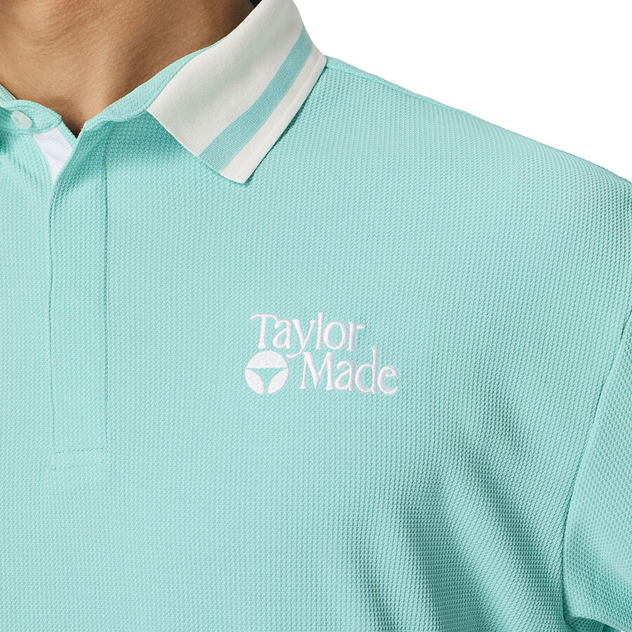 新品〈TaylorMade〉メンズ　HTラインドメッシュ　半袖ポロ　サイズXO 新品〈TaylorMade〉メンズ HTラインドメッシュ 半袖ポロ サイズ