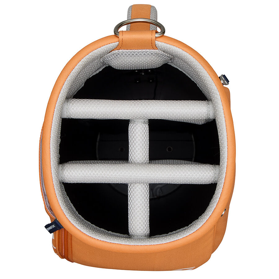 【taka】TaylorMade キャディバッグ ホワイト/オレンジ ウィメンズ】 グラフィック-T ライト キャディバッグ｜BAG