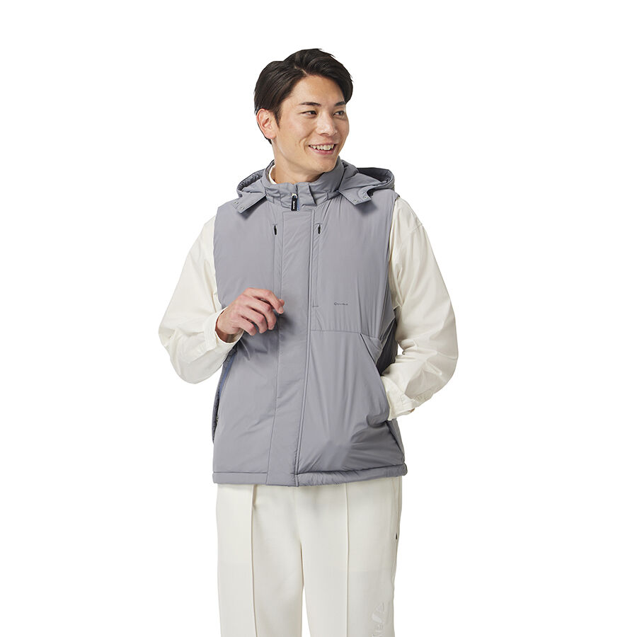 美品TaylorMade ダウンベスト グレー　サイズO TM×UA フルジップベスト｜APPAREL | TaylorMade Golf | テーラーメイド