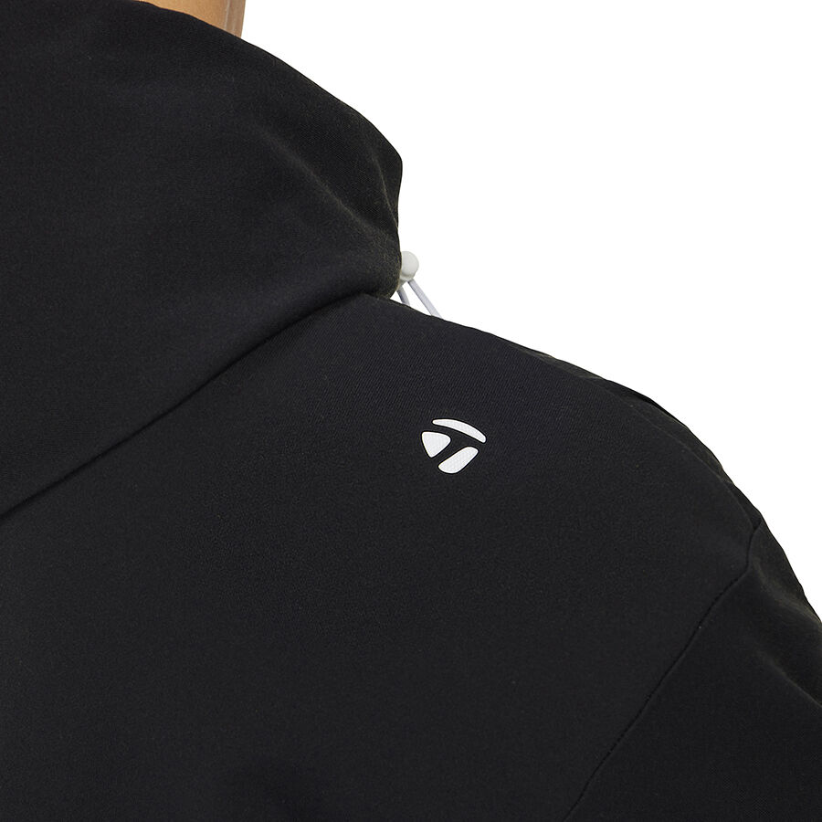 【TaylorMade】新品✨S フード付きロゴトレーナー　スリット付き　秋冬 TaylorMade フード付きスウェット 黒 - メルカリ