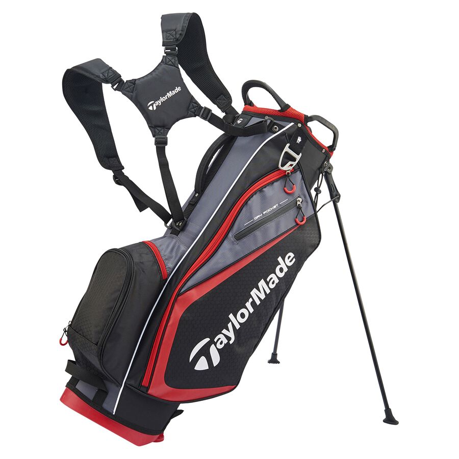 TaylorMade ✴︎スタンドキャディバッグ ブラック/グレー/レッド Taylormade Golf - キャディバッグ - TM セレクトプラス スタンドバック
