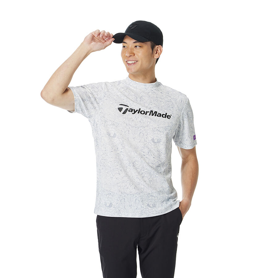 TaylorMade ホワイト 厚手冬素材カットソー、バックプリント TaylorMade ホワイト 厚手冬素材カットソー、バックプリント 売れ筋