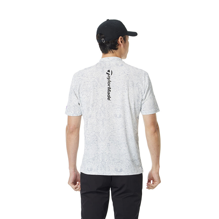 TaylorMade ホワイト 厚手冬素材カットソー、バックプリント TaylorMade ホワイト 厚手冬素材カットソー、バックプリント ショップ