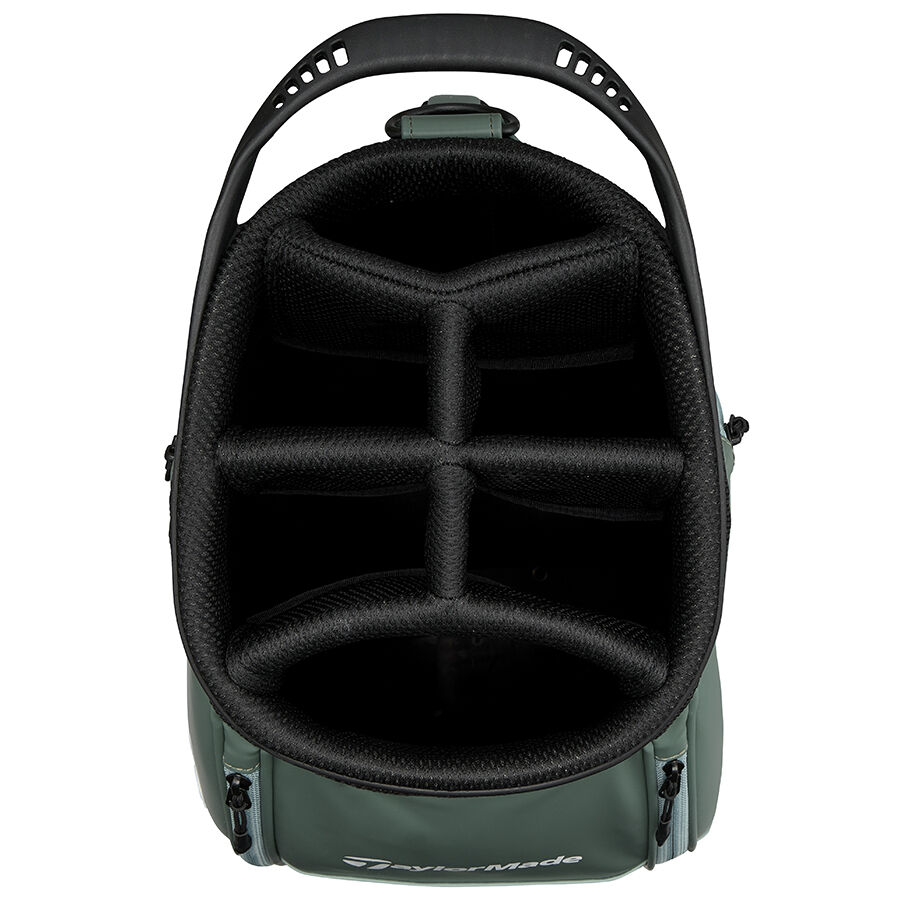 K466 TaylorMade キャディバッグ グリーンブラック フード無し テーラーメイド キャディバッグ TK142 ツアースタッフバッグ 10.5型 47
