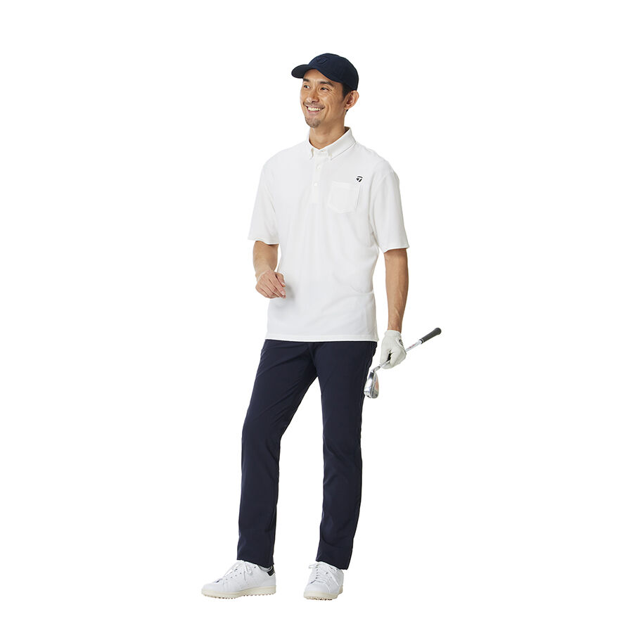 【ゴルフ・M新品】 Stüssy × FL アトミックリング ポロシャツ 白 シアサッカーS/Sポロ｜APPAREL | TaylorMade Golf | テーラーメイド