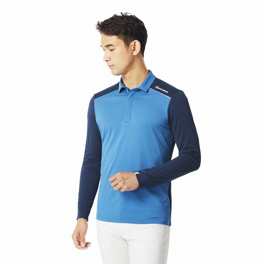Taylormade Golf - 長袖シャツ - カラーブロックL/Sモック Taylormade Golf - 長袖シャツ - カラーブロックL/Sモック