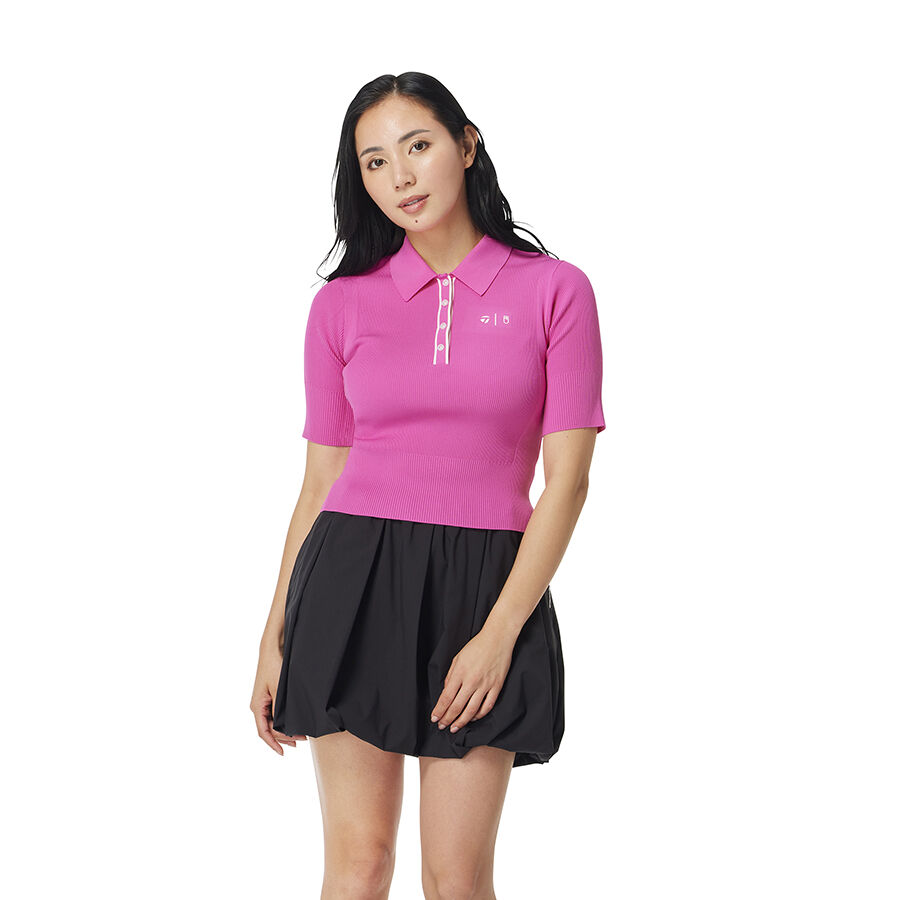 TAYLORMADEポロシャツ スカート ピンクニット　ブラックジャケットセット Ws】TM×UA ニットポロ ｜APPAREL | TaylorMade Golf | テーラーメイド