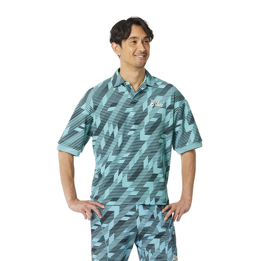 【美品】TaylorMade HT ラインドメッシュ S/S ポロ　Ｌ ユニセックス】HT オープンカラー S/S ポロ｜APPAREL | TaylorMade