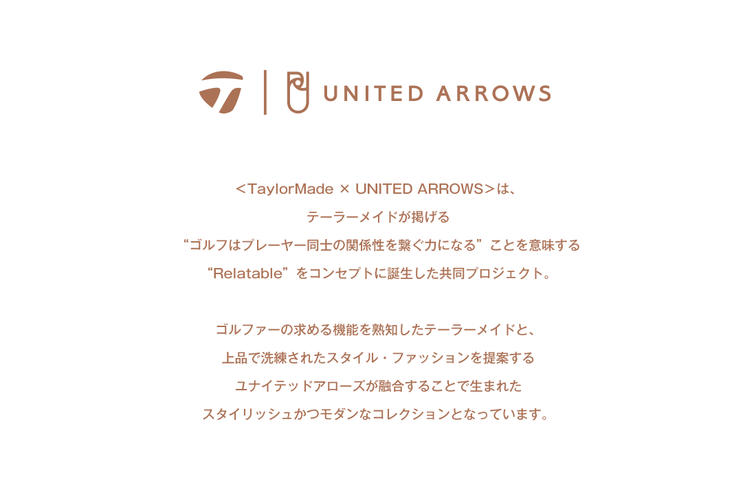Taylormade Golf Taylormade Apparel 22fw Taylormade United Arrows テーラーメイドゴルフ ユナイテッドアローズ