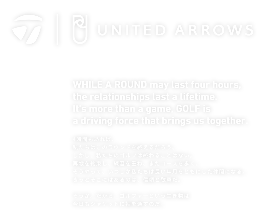TaylorMade×UNITED ARROWS 2023 FALL&WINTER | TaylorMade Golf