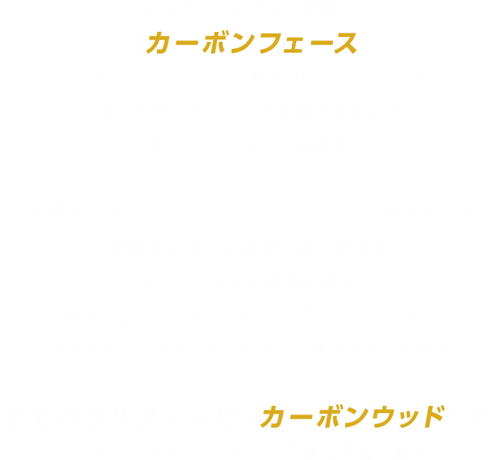 ステルス グローレ 特設サイト | TaylorMade Golf