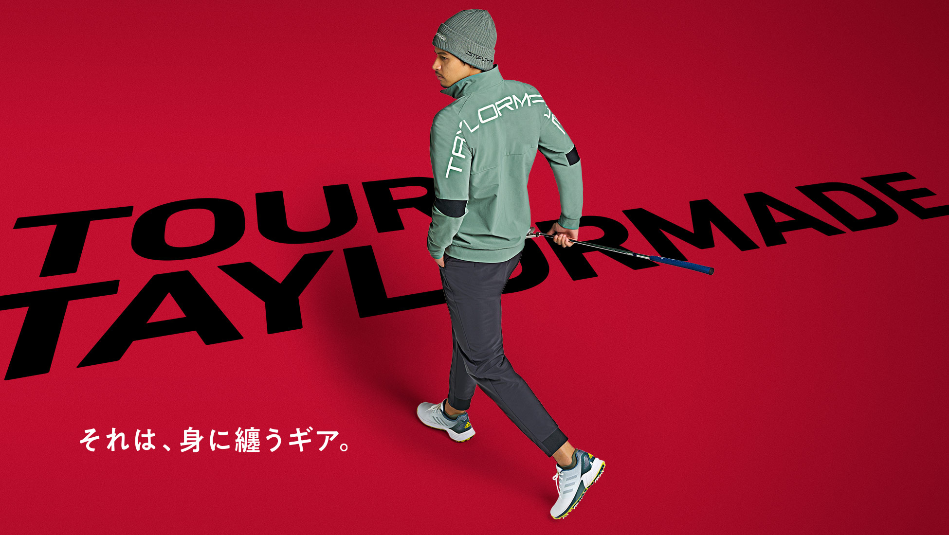 テーラーメイド] ジャケットビッグロゴストームフリースジャケット