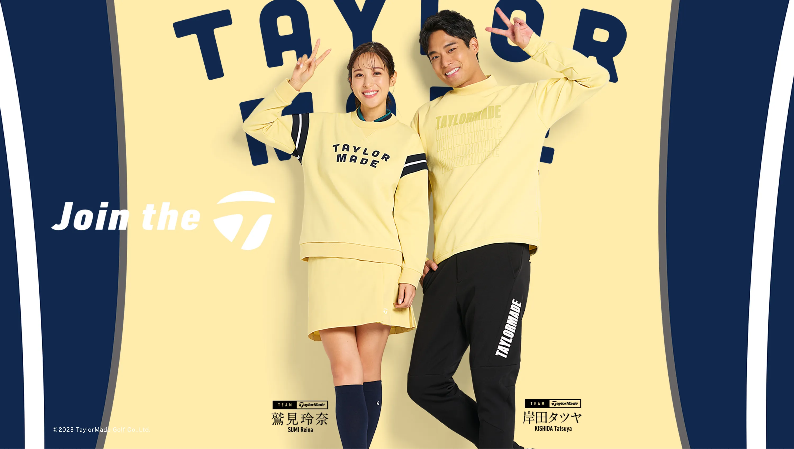【テーラーメイド】ボーダー ロゴ 長袖ブルゾン 撥水ストレッチ ゴルフ S黄×紺 TaylorMade Apparel FALL&WINTER 2024 特設サイト | TaylorMade