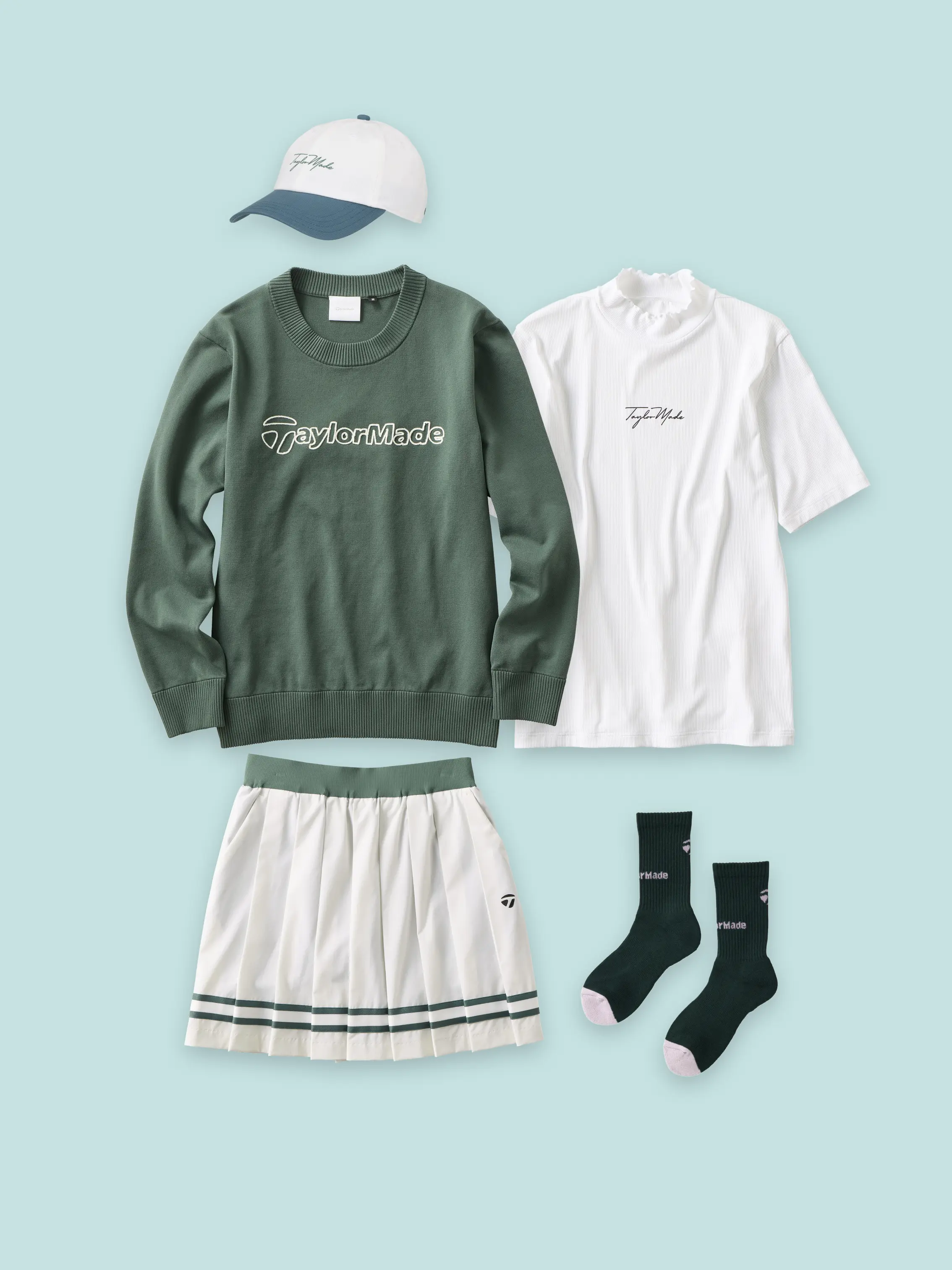 TaylorMade 4点セット(シャツ、スカート、バイザー、ソックス) テーラーメイド アパレル特設サイト | TaylorMade Golf