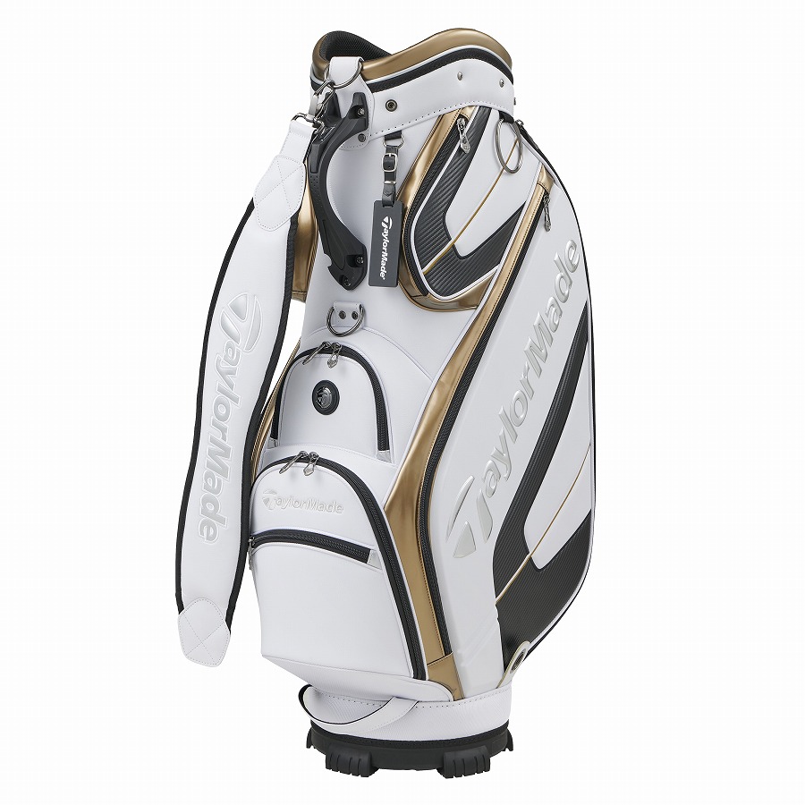 【TaylorMade Golf/テーラーメイドゴルフ】オーステック キャディバッグ / White/Gold/Silver【送料無料】画像