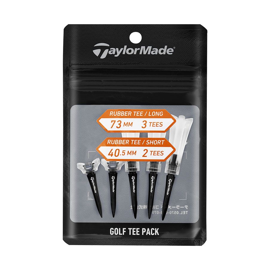 【TaylorMade Golf/テーラーメイドゴルフ】ラバーティーパック 5pcs / White