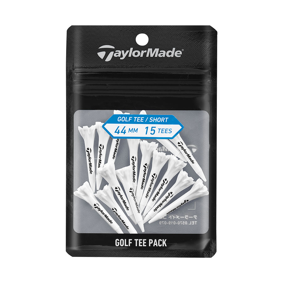 【TaylorMade Golf/テーラーメイドゴルフ】ゴルフティーパック 45mm 15p / White