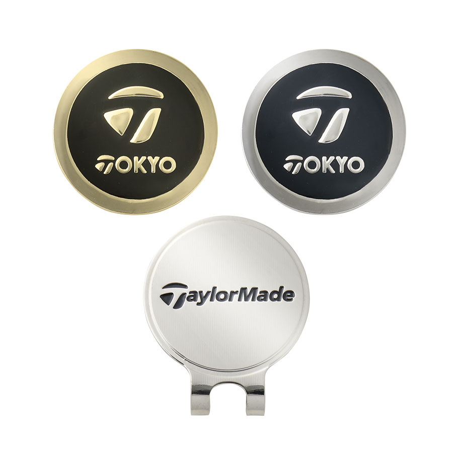【TaylorMade Golf/テーラーメイドゴルフ】TOKYO ロゴマーカー / Gold/Silver
