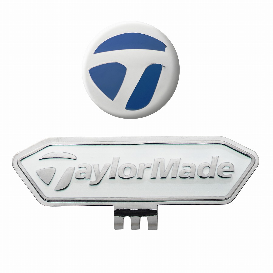 【TaylorMade Golf/テーラーメイドゴルフ】キャップボールマーカー / White/Blue
