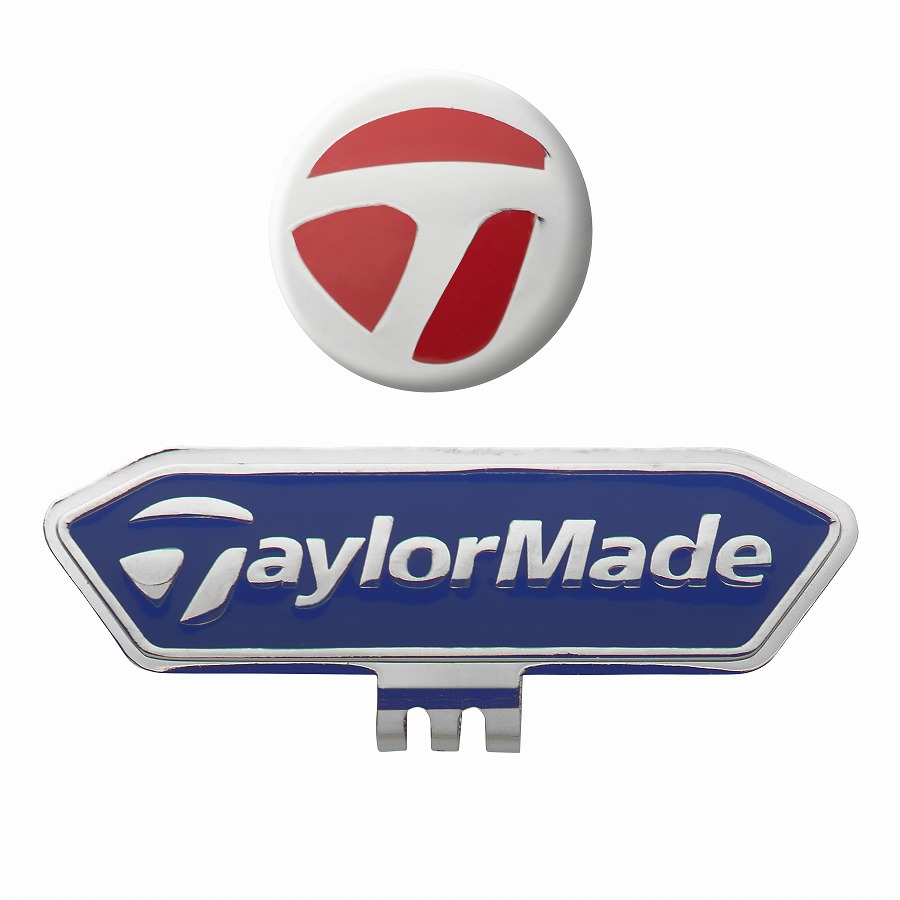 【TaylorMade Golf/テーラーメイドゴルフ】キャップボールマーカー / Navy/Red