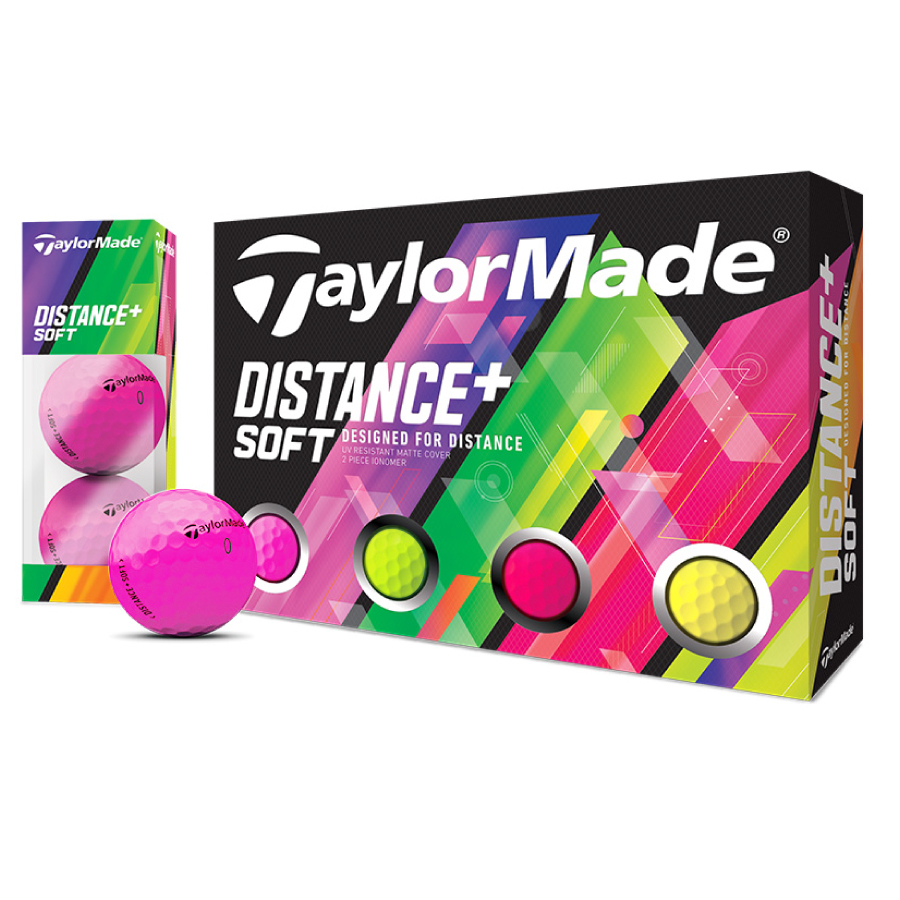 【TaylorMade Golf/テーラーメイドゴルフ】ディスタンス+ ソフト マルチカラー ボール /