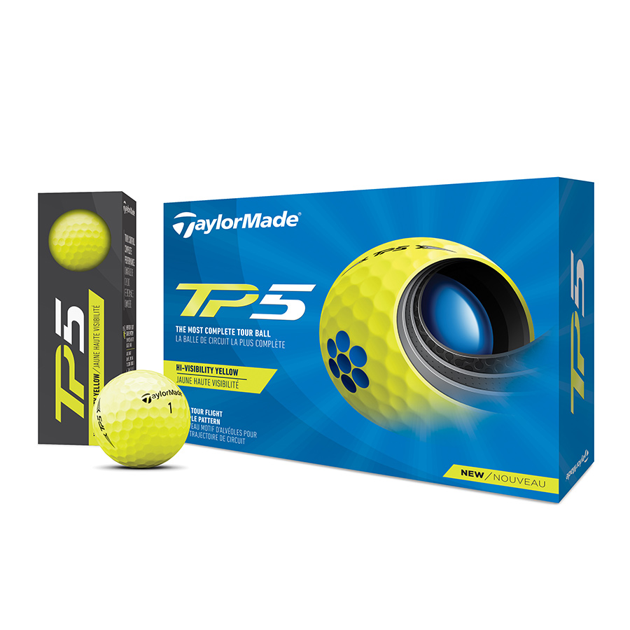 【TaylorMade Golf/テーラーメイドゴルフ】New TP5 イエロー ボール / 【送料無料】画像
