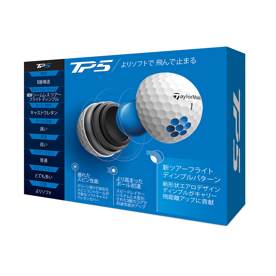 New Tp5 ボール New Tp5 Ball Taylormade Golf テーラーメイド ゴルフ公式サイト