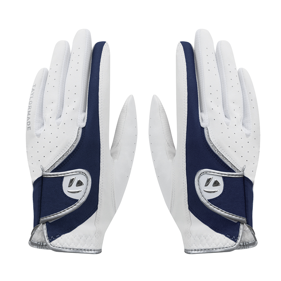 【TaylorMade Golf/テーラーメイドゴルフ】【ウィメンズ】グリット エレメント グローブ ペア / White Navy