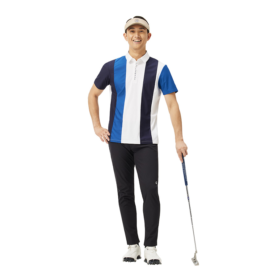 【TaylorMade Golf/テーラーメイドゴルフ】カラーブロックS/Sポロ / White【送料無料】
