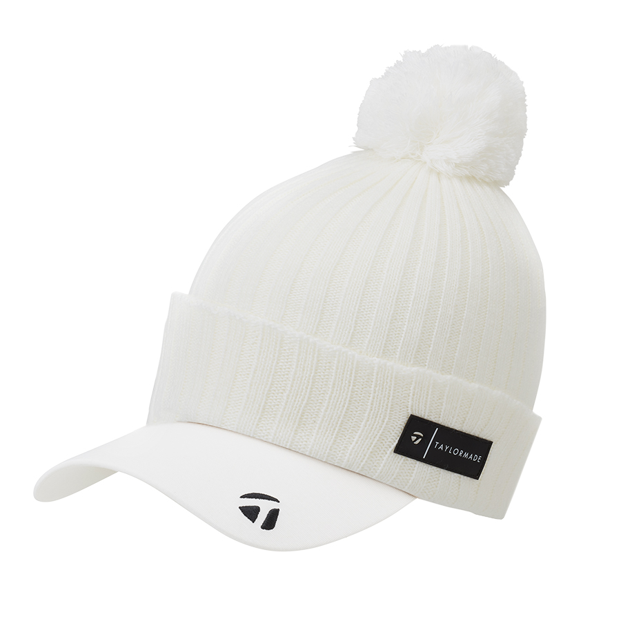 【TaylorMade Golf/テーラーメイドゴルフ】【ウィメンズ】ベルニットビーニー&バイザー / White/Beige【送料無料】