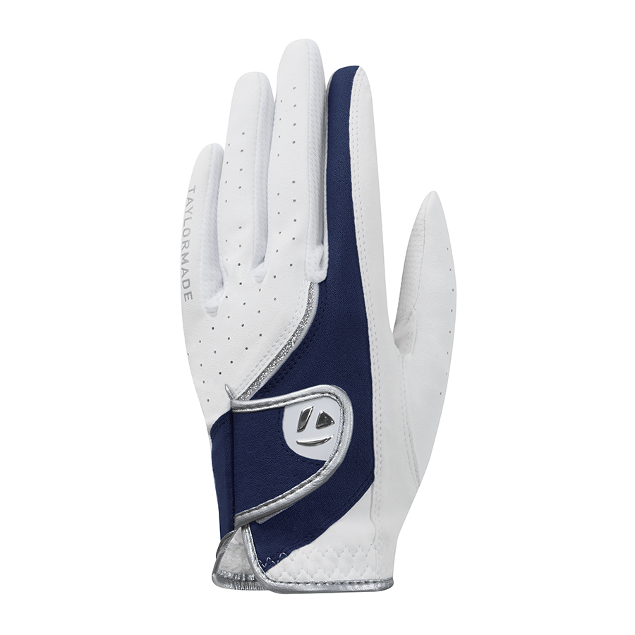 【TaylorMade Golf/テーラーメイドゴルフ】【ウィメンズ】グリット エレメント グローブ シングル / White Navy