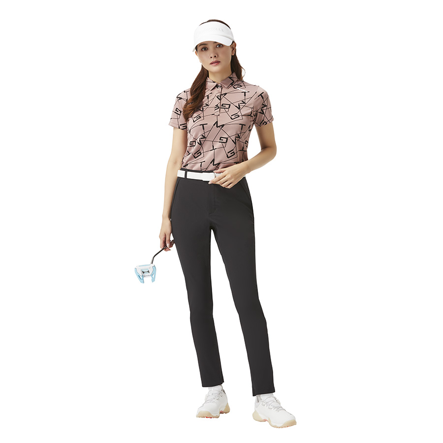 【TaylorMade Golf/テーラーメイドゴルフ】【ウィメンズ】レターグラフィックS/Sポロ / Smoke Pink【送料無料】