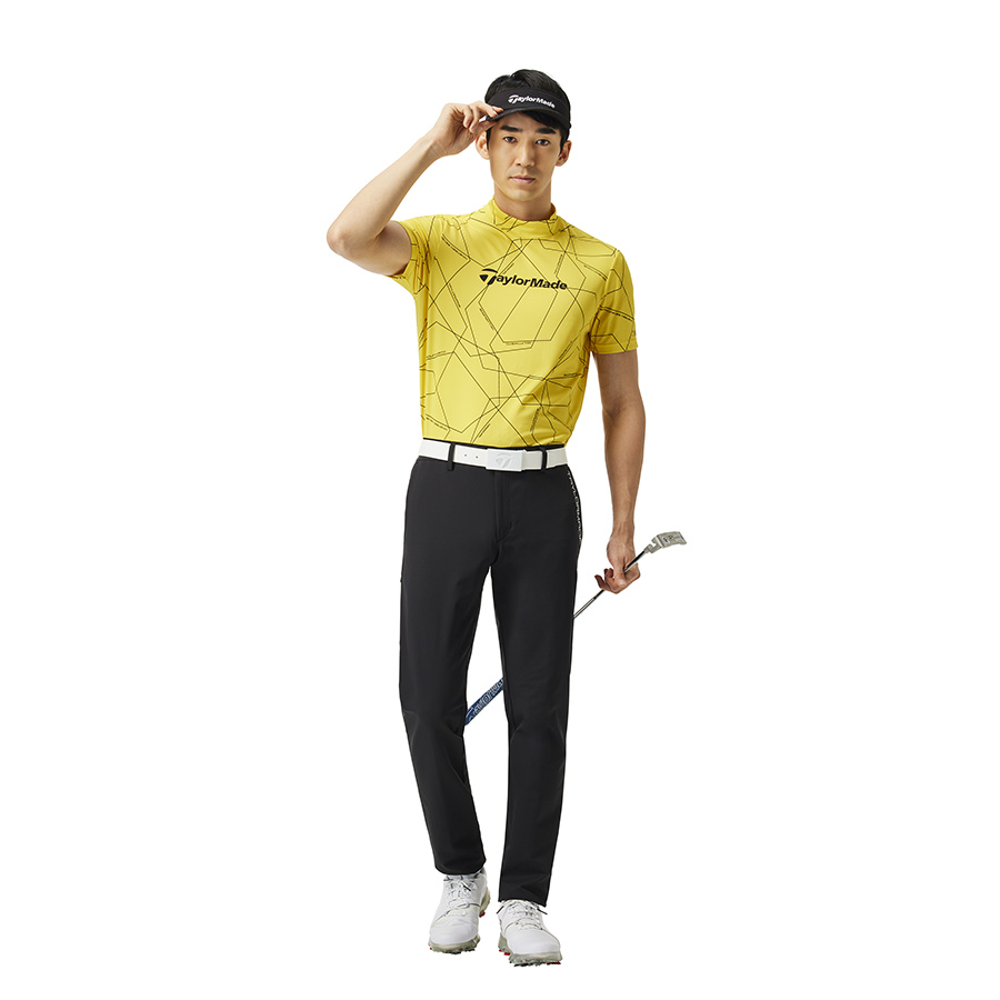 【TaylorMade Golf/テーラーメイドゴルフ】T-ICEワードグラフィックS/Sモック / Yellow【送料無料】