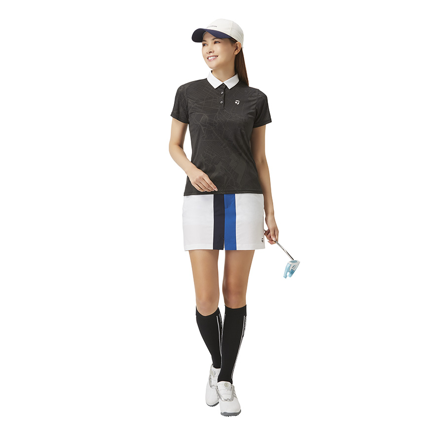 【TaylorMade Golf/テーラーメイドゴルフ】【ウィメンズ】ＭＥＴグラフィックS/Sポロ / Black【送料無料】
