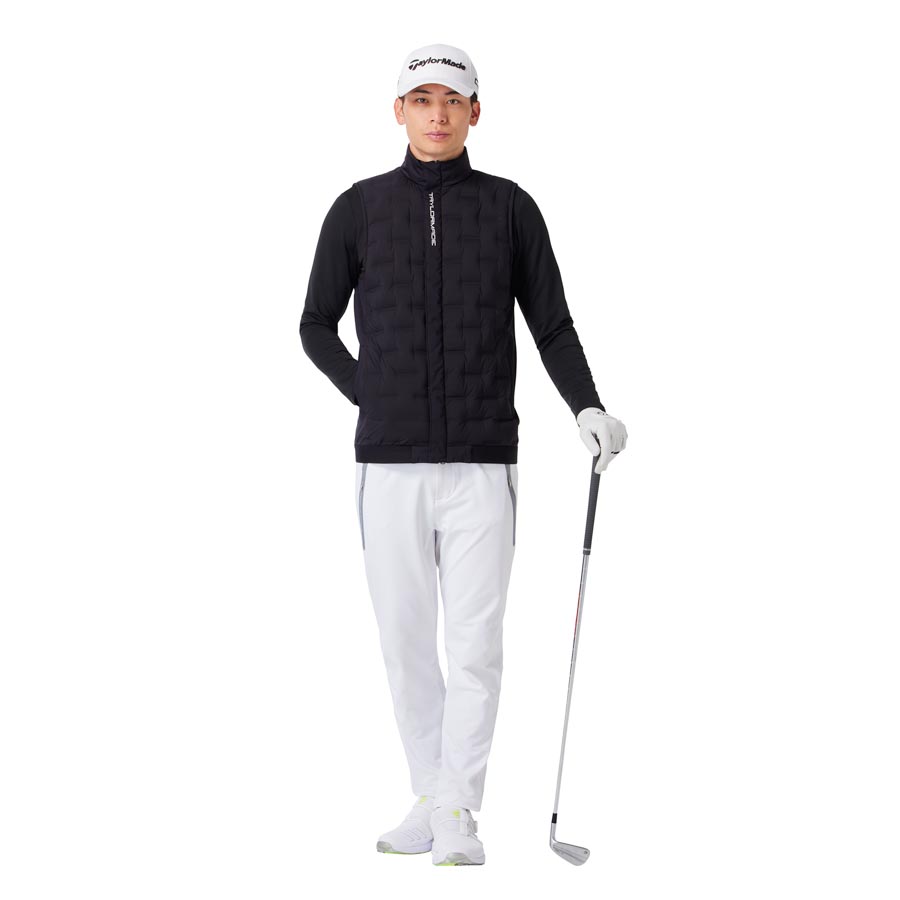 TAYLOR MADE テーラーメイド 中綿ダウンベスト ホワイト 白 S TAYLOR MADE テーラーメイド 中綿ダウンベスト ホワイト 白 S