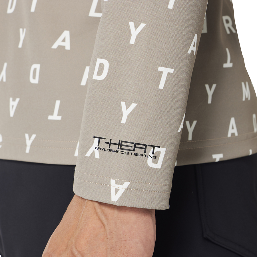 ★TaylorMade 　T-HEAT　ベージュ　Lサイズ　★ T-HEAT レターグラフィックL/Sポロ｜APPAREL | TaylorMade Golf