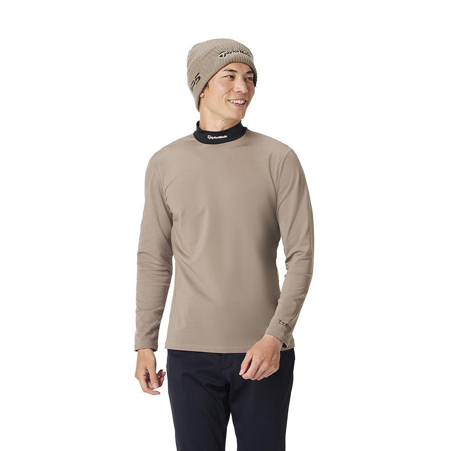 ★TaylorMade 　T-HEAT　ベージュ　Lサイズ　★ T-HEAT コントラストL/Sモック｜APPAREL | TaylorMade Golf