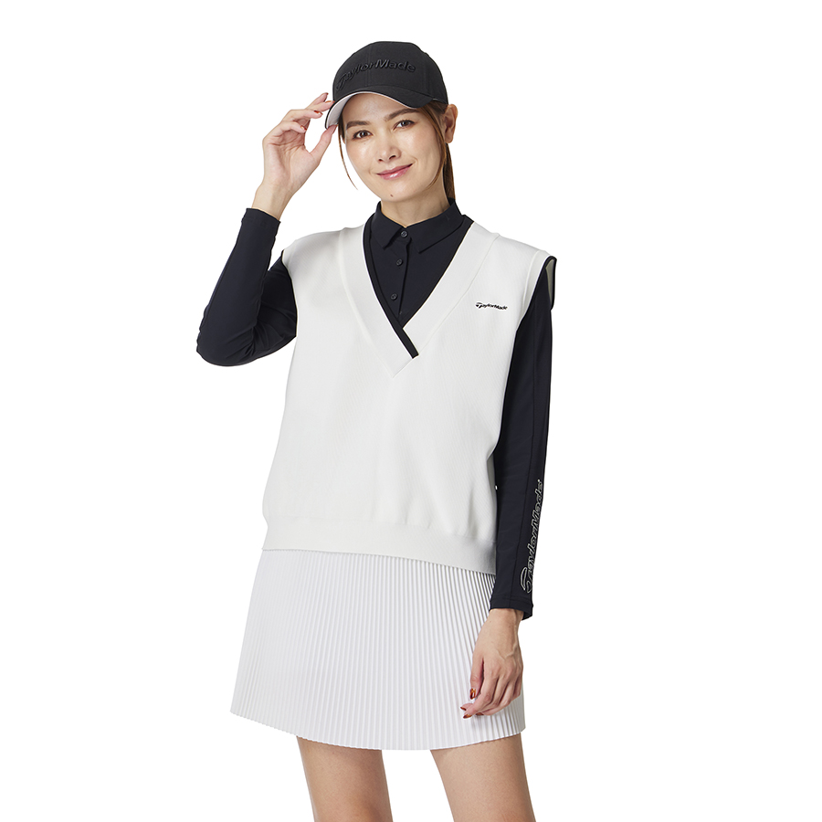 【美品】テーラーメイドTaylor Madeリラックスド VネックニットベストL ウィメンズ】 リラックスドVネックベスト｜APPAREL | TaylorMade Golf