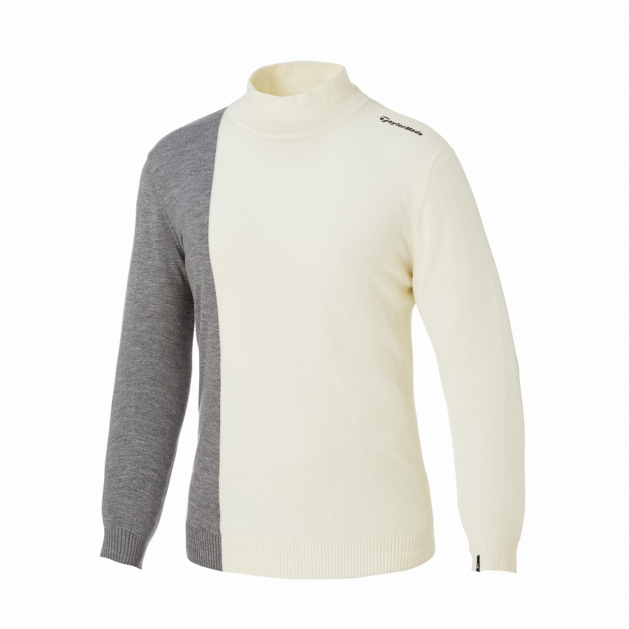 【Taylormade】カラーブロックモックセーター（未使用に近い） 新品】TAYLOR MADE テーラーメイド 2024年モデル 長袖 ニットセーター