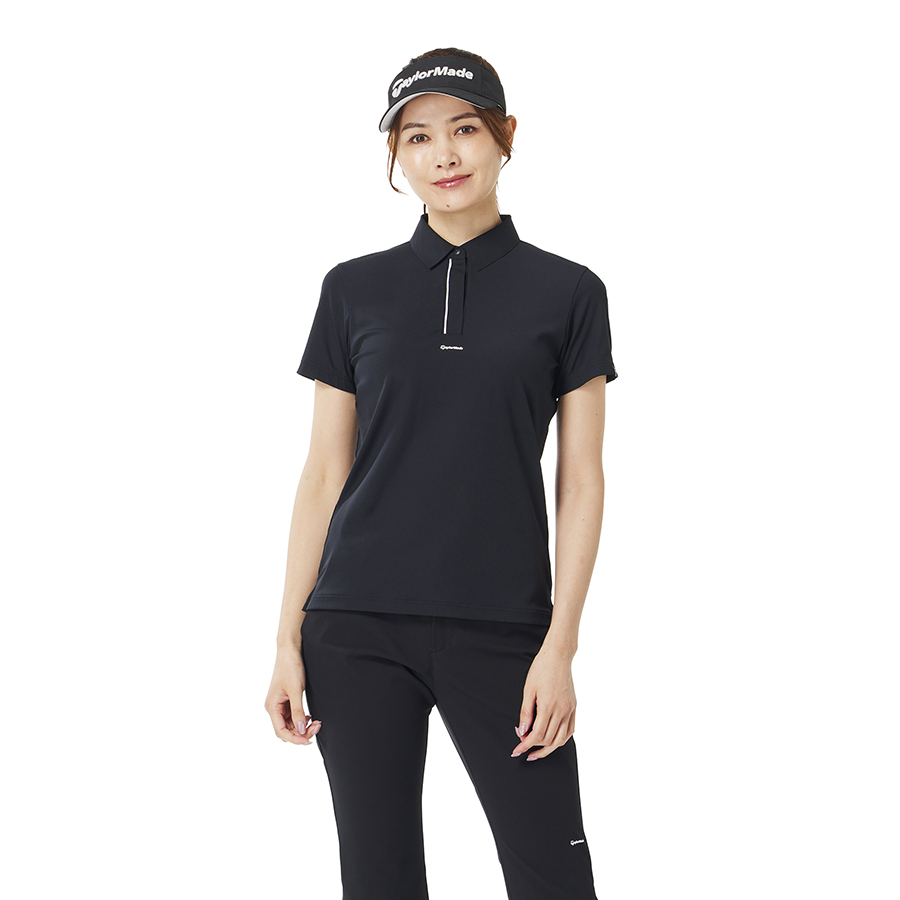 【TaylorMade】レディース ポロシャツ ブラック Ws】エッジドベーシック S/S ポロ｜APPAREL | TaylorMade Golf