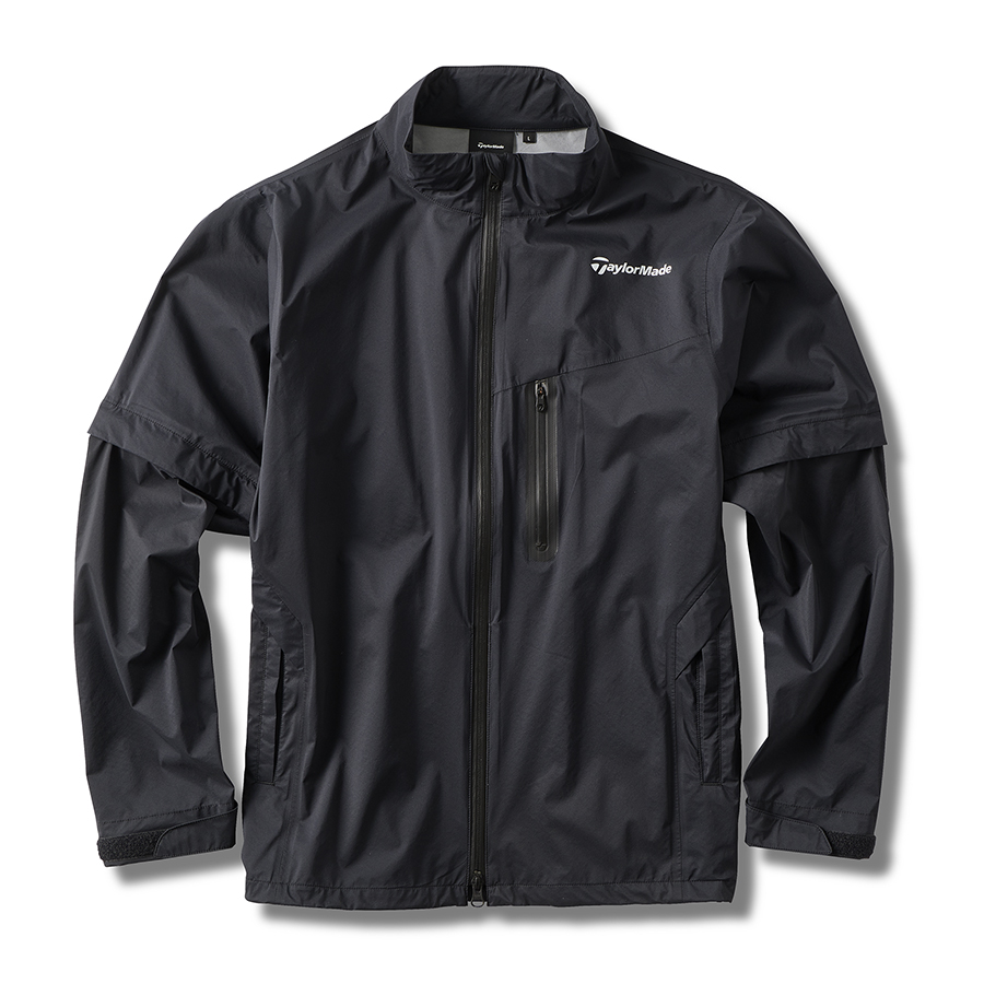 TaylorMade 黒 ジップアップジャケット TMテクニカルウォータープルーフジャケット｜APPAREL | TaylorMade